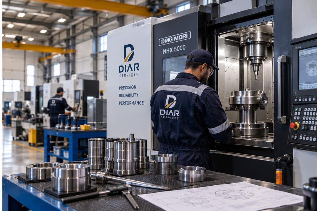 Industrial rotating equipment workshop